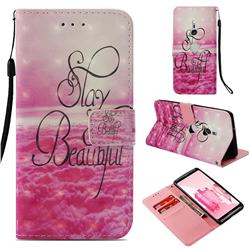 Beautiful 3D Painted Leather Wallet Case for Sony Xperia XZ3