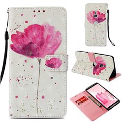 Watercolor 3D Painted Leather Wallet Case for Sony Xperia XZ3