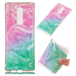 Pink Green Soft TPU Marble Pattern Case for Sony Xperia 1 / Xperia XZ4