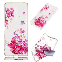 Plum Blossom Bloom Super Clear Soft TPU Back Cover for Sony Xperia 1 / Xperia XZ4