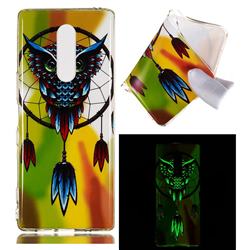 Owl Wind Chimes Noctilucent Soft TPU Back Cover for Sony Xperia 1 / Xperia XZ4