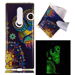 Tribe Owl Noctilucent Soft TPU Back Cover for Sony Xperia 1 / Xperia XZ4