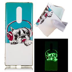 Headphone Puppy Noctilucent Soft TPU Back Cover for Sony Xperia 1 / Xperia XZ4