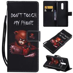 Angry Bear PU Leather Wallet Case for Sony Xperia 1 / Xperia XZ4