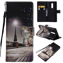 City Night View PU Leather Wallet Case for Sony Xperia 1 / Xperia XZ4