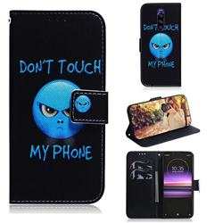 Not Touch My Phone PU Leather Wallet Case for Sony Xperia 1 / Xperia XZ4