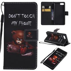 Angry Bear PU Leather Wallet Case for Sony Xperia XZ4 Compact