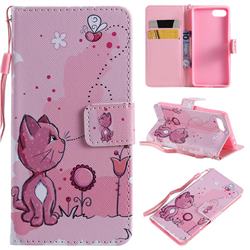 Cats and Bees PU Leather Wallet Case for Sony Xperia XZ4 Compact