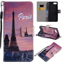 Paris Eiffel Tower PU Leather Wallet Case for Sony Xperia XZ4 Compact