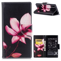 Lotus Flower Leather Wallet Case for Sony Xperia XZs