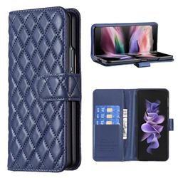 Binfen Color BF-14 Fragrance Protective Wallet Flip Cover for Samsung Galaxy Z Fold4 - Blue