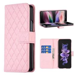 Binfen Color BF-14 Fragrance Protective Wallet Flip Cover for Samsung Galaxy Z Fold4 - Pink