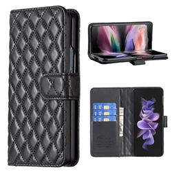 Binfen Color BF-14 Fragrance Protective Wallet Flip Cover for Samsung Galaxy Z Fold4 - Black