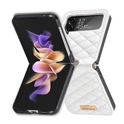 Binfen Color BF-14 Fragrance Protective Wallet Flip Cover for Samsung Galaxy Z Flip4 - White