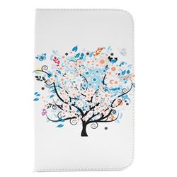 Colorful Tree Folio Stand Leather Wallet Case for Samsung Galaxy Tab 3 Lite 7.0 T110 T113