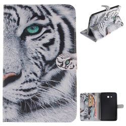 White Tiger Painting Tablet Leather Wallet Flip Cover for Samsung Galaxy Tab 3 Lite 7.0 T110 T113