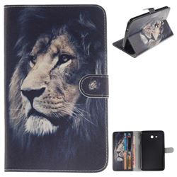 Lion Face Painting Tablet Leather Wallet Flip Cover for Samsung Galaxy Tab 3 Lite 7.0 T110 T113