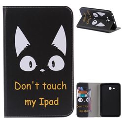 Cat Ears Folio Flip Stand Leather Wallet Case for Samsung Galaxy Tab 3 Lite 7.0 T110 T113