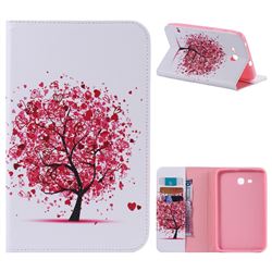 Colored Tree Folio Flip Stand Leather Wallet Case for Samsung Galaxy Tab 3 Lite 7.0 T110 T113
