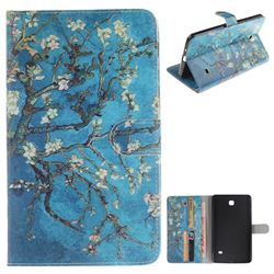 Apricot Tree Painting Tablet Leather Wallet Flip Cover for Samsung Galaxy Tab 4 7.0 T230 T231 T235