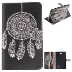 Black Wind Chimes Painting Tablet Leather Wallet Flip Cover for Samsung Galaxy Tab 4 7.0 T230 T231 T235