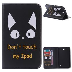Cat Ears Folio Flip Stand Leather Wallet Case for Samsung Galaxy Tab 4 7.0 T230 T231 T235