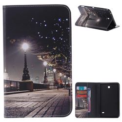 City Night View Folio Flip Stand Leather Wallet Case for Samsung Galaxy Tab 4 7.0 T230 T231 T235