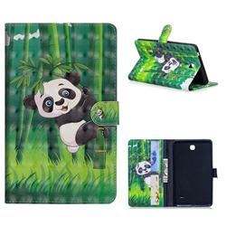 Climbing Bamboo Panda 3D Painted Leather Tablet Wallet Case for Samsung Galaxy Tab 4 7.0 T230 T231 T235