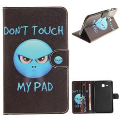 Not Touch My Phone Painting Tablet Leather Wallet Flip Cover for Samsung Galaxy Tab A 7.0 (2016) T280 T285