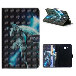 Snow Wolf 3D Painted Leather Tablet Wallet Case for Samsung Galaxy Tab A 7.0 (2016) T280 T285