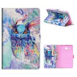 Watercolor Owl 3D Painted Leather Tablet Wallet Case for Samsung Galaxy Tab A 7.0 (2016) T280 T285