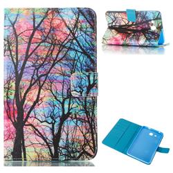 Color Tree Folio Stand Leather Wallet Case for Samsung Galaxy Tab A 7.0 (2016) T280 T285
