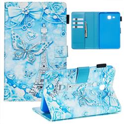 Tower Butterfly Matte Leather Wallet Tablet Case for Samsung Galaxy Tab A 7.0 (2016) T280 T285