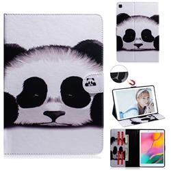 Sleeping Panda Painting Tablet Leather Wallet Flip Cover for Samsung Galaxy Tab A 8.0 (2019) T290 T295