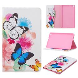 Vivid Flying Butterflies Folio Stand Leather Wallet Case for Samsung Galaxy Tab A 8.0 (2019) T290 T295