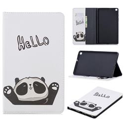 Hello Panda Folio Stand Tablet Leather Wallet Case for Samsung Galaxy Tab A 8.0 (2019) T290 T295
