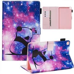 Panda Baby Matte Leather Wallet Tablet Case for Samsung Galaxy Tab A 8.0 (2019) T290 T295