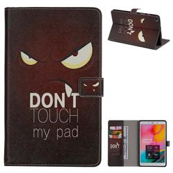 Angry Eyes Folio Flip Stand Leather Wallet Case for Samsung Galaxy Tab A 8.0 (2019) T290 T295