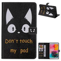 Cat Ears Folio Flip Stand Leather Wallet Case for Samsung Galaxy Tab A 8.0 (2019) T290 T295
