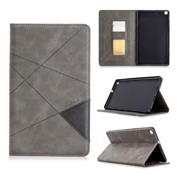 Binfen Color Prismatic Slim Magnetic Sucking Stitching Wallet Flip Cover for Samsung Galaxy Tab A 8.0 (2019) T290 T295 - Gray