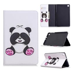 Lovely Panda Folio Stand Leather Wallet Case for Samsung Galaxy Tab A 8.4 T307
