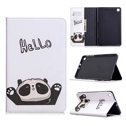 Hello Panda Folio Stand Tablet Leather Wallet Case for Samsung Galaxy Tab A 8.4 T307