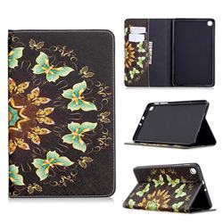 Circle Butterflies Folio Stand Tablet Leather Wallet Case for Samsung Galaxy Tab A 8.4 T307
