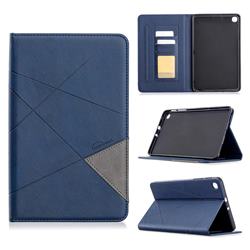 Binfen Color Prismatic Slim Magnetic Sucking Stitching Wallet Flip Cover for Samsung Galaxy Tab A 8.4 T307 - Blue