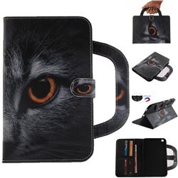 Cat Eye Handbag Tablet Leather Wallet Flip Cover for Samsung Galaxy Tab 3 8.0 T311 T315 T310