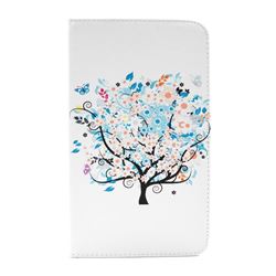 Colorful Tree Folio Stand Leather Wallet Case for Samsung Galaxy Tab 4 8.0 T330 T331