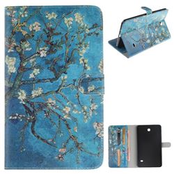 Apricot Tree Painting Tablet Leather Wallet Flip Cover for Samsung Galaxy Tab 4 8.0 T330 T331