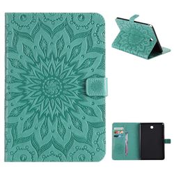 Embossing Sunflower Leather Flip Cover for Samsung Galaxy Tab A 8.0 T350 T355 - Green