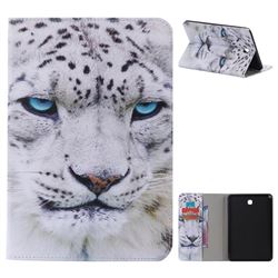 White Leopard Folio Flip Stand Leather Wallet Case for Samsung Galaxy Tab A 8.0 T350 T355