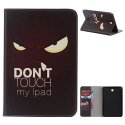 Angry Eyes Folio Flip Stand Leather Wallet Case for Samsung Galaxy Tab A 8.0 T350 T355